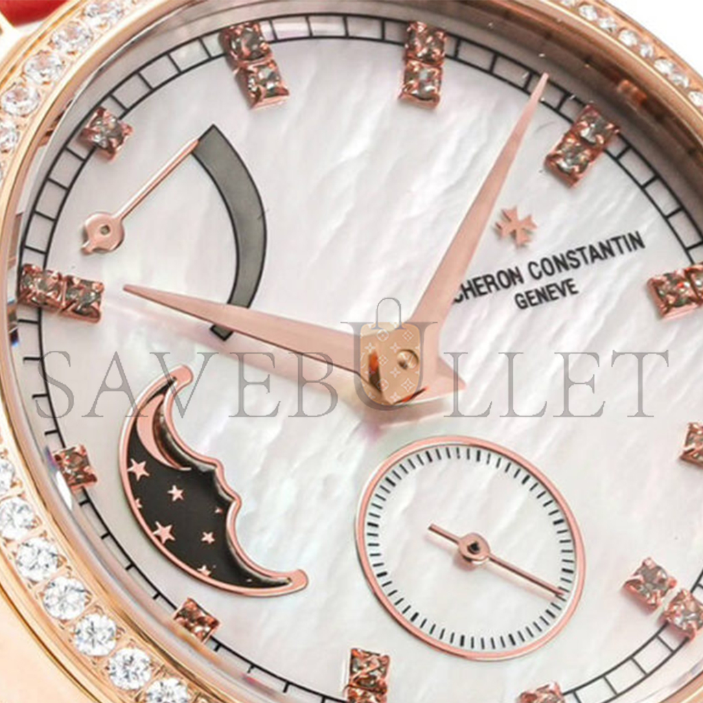 vacheron Co*sta*t*n traditionelle moon phase mop dial watch 83570/000r